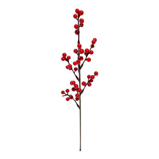 Artificial Red Berry Pick Christmas Holly Berries Stem Faux Plants Foam Berries Branch Xmas Holiday Wedding Party Home Decoration