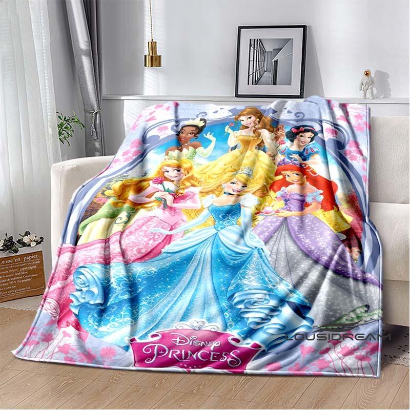 Adorable Princess Cartoon Blanket, Super Soft and Cute, Perfect for Travel, Bedding, Sofa Blankets, or Birthday Gifts.