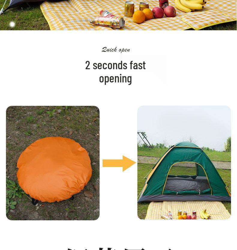 Automatic Lightweight Double Person Instant-Open Camping Tent