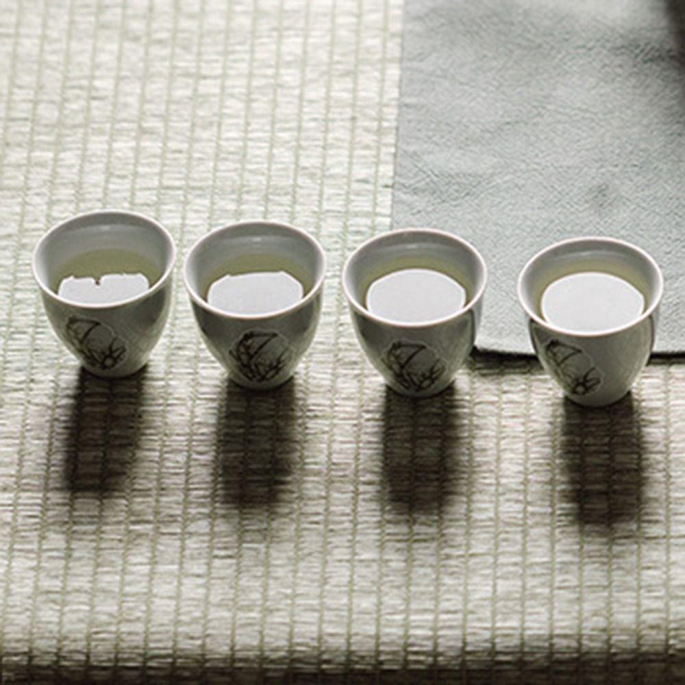 Orchidej Keramický šálek na čaj Retro Čína Porcelánová čajová miska Čajové nádobí Celadon Kung Fu Kancelář na čajový šálek