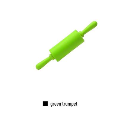ZISIZ Green Silicone Baking Rolling Pin (2-Pack)