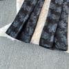 High Quality Ink-wash Acetate Satin Tie-Dye Rayon Wide-Leg Pants for Women Summer High-Waisted Slimming Loose-Fit Trousers