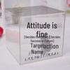 Transparent Acrylic High-Capacity Piggy Bank - No Withdrawal, Online Celebrity Style for Adults and Students.