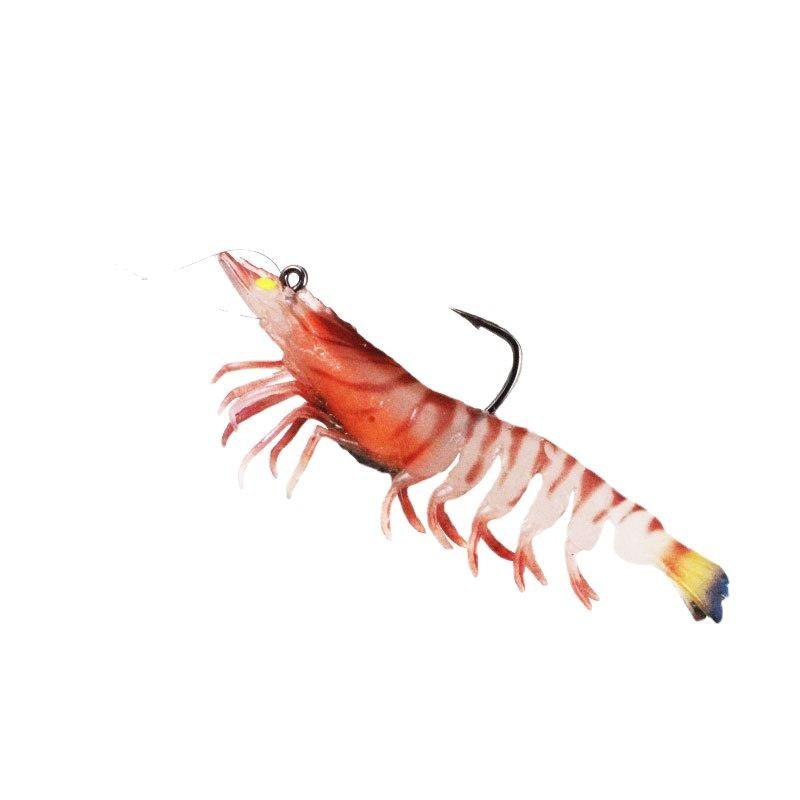 Lead Weighted Shrimp Lure Soft Bait Noctilucent Prawn Artificial Bait for Snakehead Black Fish
