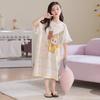 Girls' Summer Cotton Pajama Dress - Short Sleeve Princess Nightwear for Children 81132