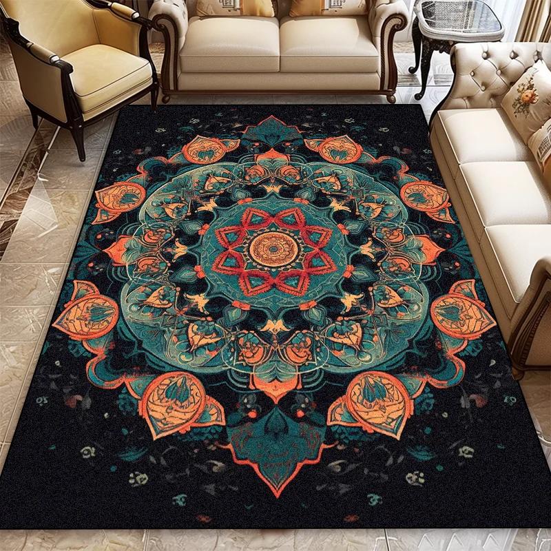 Bohemia Rugs Living Room Decoration Bedroom Deluxe Anti Slip Floor Mats Large Area Carpet Lounge Rug Persian Carpet Washable