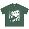 Tired Frog Funny Graphic T Shirts Unisex Unisex Vintage Casual Cotton Short Sleeve Tshirt Hiphop Punk Oversized Loose TShirts