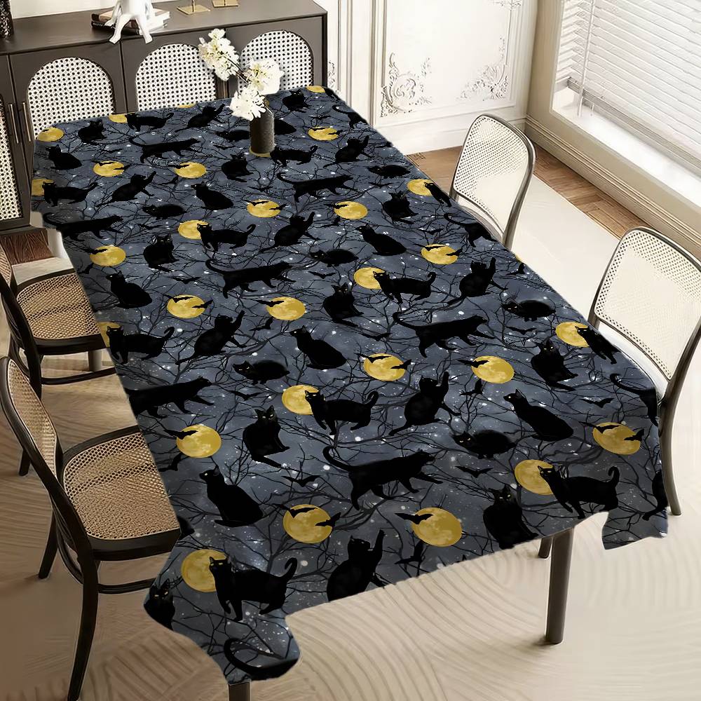 Texture Cat Table Cloth Rectangular Stain Tablecloth Oilcloth Mantel Mesa Impermeable Tablecloth Decoration