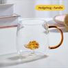 Pahar din Sticlă cu Bule 3D Realizat Manual Formă Tridimensională Animal și Plantă Formă Rezistent la Căldură Pahar Borosilicat pentru Băuturi & Cadouri