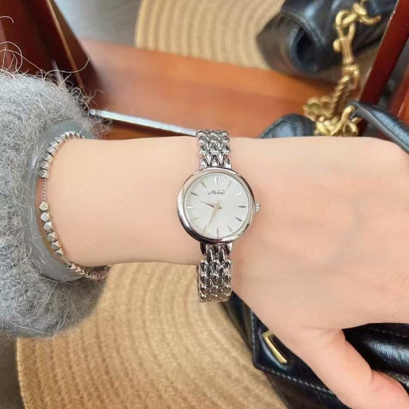 Steel Belt Watch Small Dial Female Fritillary Surface Simple Classic Female Watch