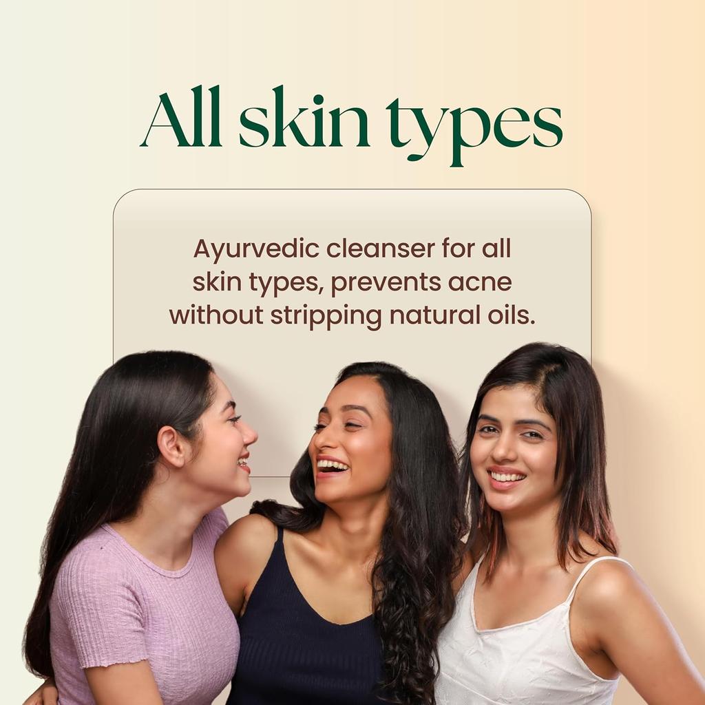 Moha Herbal Face Wash with Neem & Aloe Vera 100 ML Pack of 2 | Anti-Acne, Anti-Pimple Cleanser for Glowing Skin