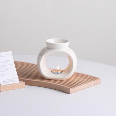 Oval Ceramic Aromatherapy Stove Elegant Optimal Fragrance Diffusion Essential Oil Burner Non-toxic Modern Incense Burners