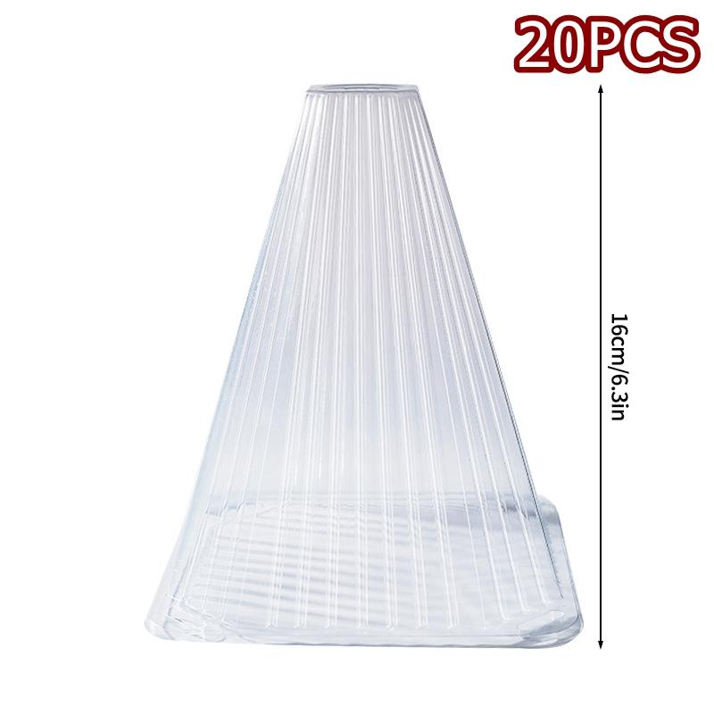 Conical Seedlings Protective Cover Plastic Plant Nursery Lid Cold Proof Prevent Birds Snails Damage Seedlings Pest Insect Proof