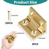 Mini Bisagras Metálicas Tamaño Pequeño Sin Complicaciones Montajes Fáciles Bisagras para Joyeros Fáciles de Usar para Proyectos de Manualidades y Fabricación de Cajas DIY