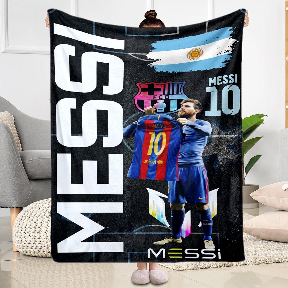 Messi 252 Blanket Durable Comfort Great for Office Chair Sofa for All Occasions Digital Print Best Holiday Gift for Friends Family