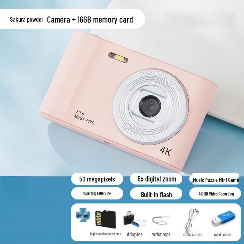 HD Dual-Lens Student Retro Digital Camera - High Pixel Entry-Level D01