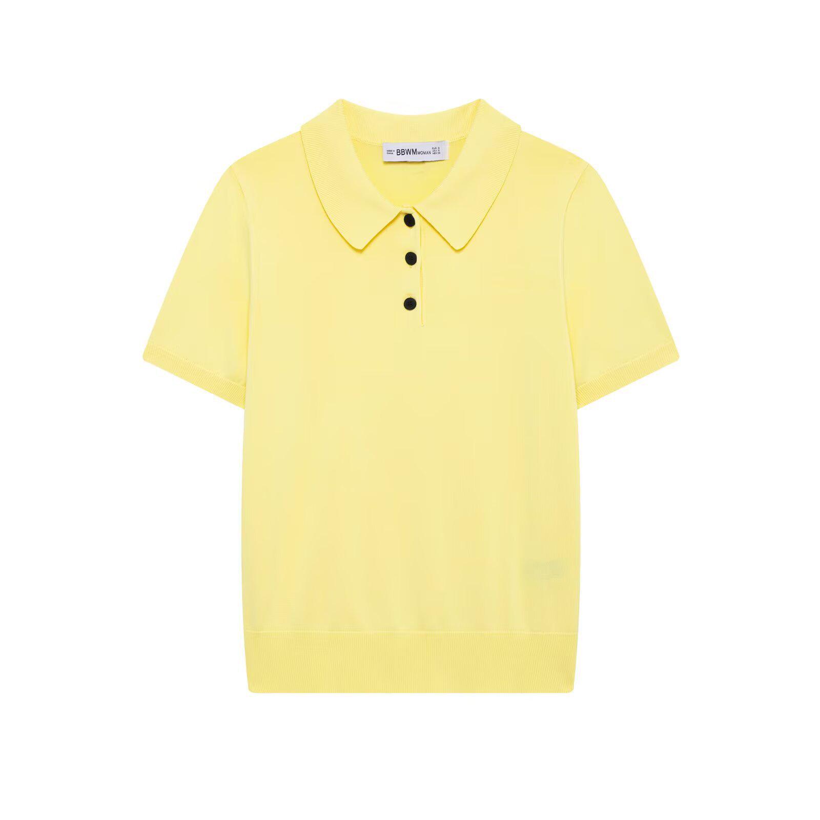 

Женская трикотажная рубашка поло TAOP&ZA с коротким рукавом, весна/лето 2142019 Small жёлтый