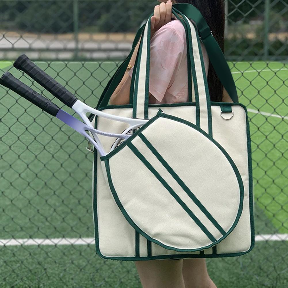 Borsa da Tennis Tote Grande Borsa da Tennis Borsa Sportiva a Mano Borsa da Pickleball Borsa a Spalla per Racchette da Tennis per Uomo e Donna