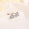 Exquisite Rose Screw Back Stud Earrings For Women Sweet Versatile Flower Ear Jewelry Hypoallergenic Comfortable For Sleeping