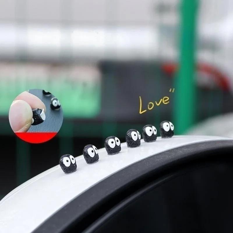 Cute Black Elf Car Interior Decoration 5/10/40PCS Funny Auto Center Console Rearview Mirror Ornaments For Car Elves Accessories