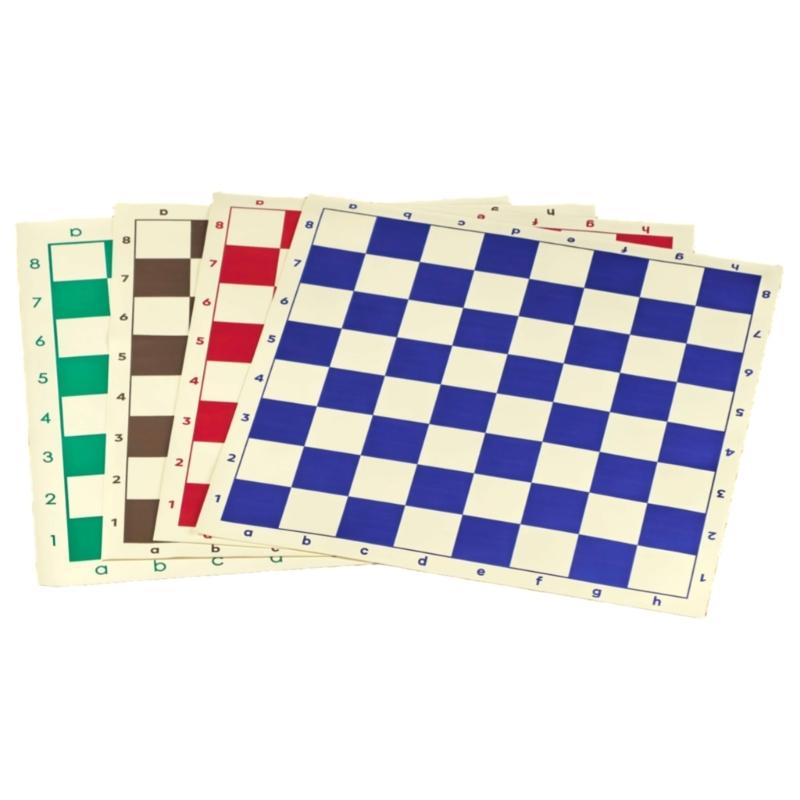 Scacchiera da Torneo in PU Leggera Portatile Arrotolabile Scacchiera Morbida Antiscivolo Tappetino per Scacchi da Viaggio Universale