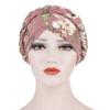 Caps Floral Print Soft Cotton Head Wrap Women Braid Hijab Cancer Chemo Caps Ladies Muslim Turban