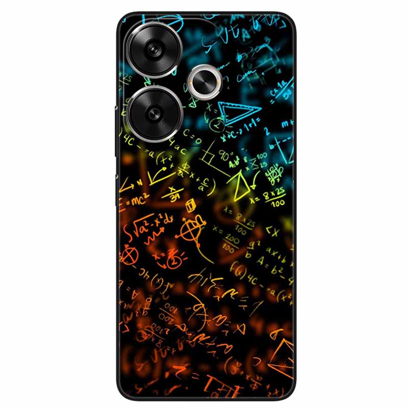 For Xiaomi Redmi 13 Case Animals Painted Black Silicone TPU Soft Bumpers for Redmi 13 4G 5G Redmi13 Phone Cover Protect Capa