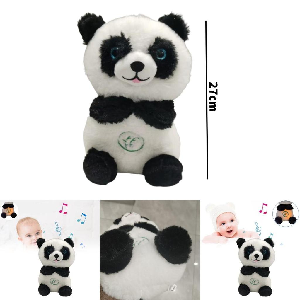 Breathing Panda Plush Toy For Babies With Music And Soothing Features For Infant Comfort