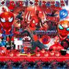 30 Pcs Cartoon Birthday Party Supplies Kit-Cartoon Party Set with Banner Backdrop Tablecloth & Cartoon Balloons Cake Topper Etc Cartoon Party Decors