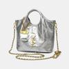 Handbag Women's New Black Soft Leather Big-name Diamond Liner Vegetable Basket Chain Single Shoulder Messenger Bag