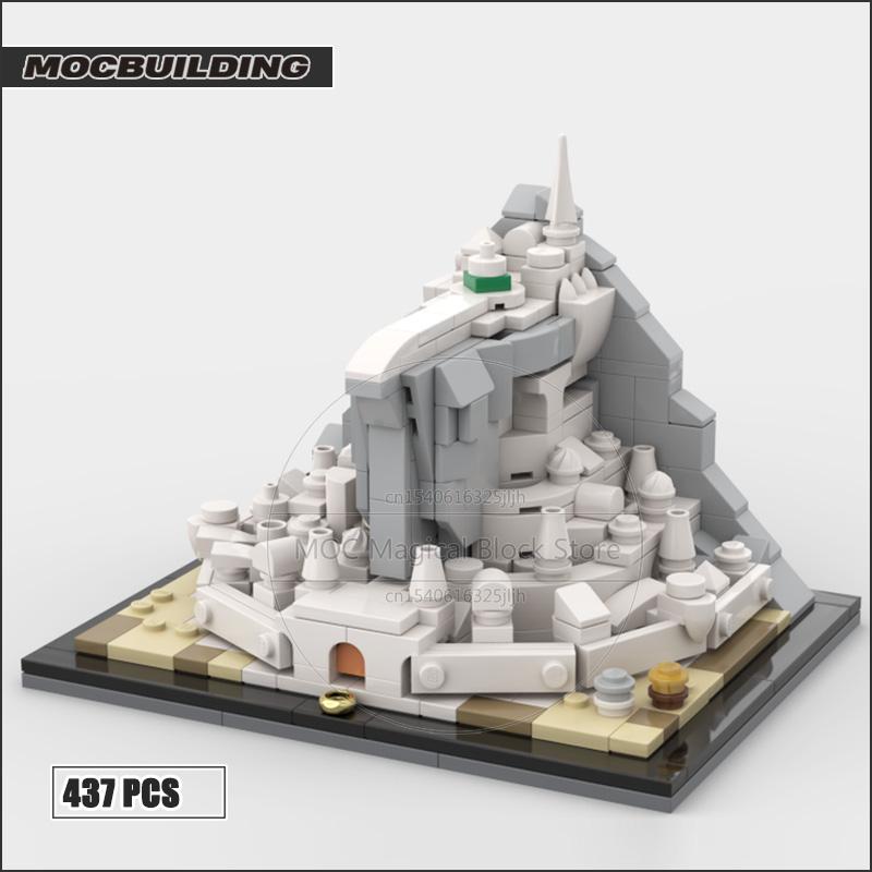 The White City Rings Movie Scene MOC Building Blocks Collection Technology Bricks Creative Display Model Toys Xmas Gifts