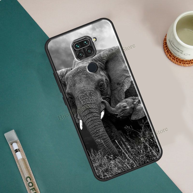 

Чехол для телефона с изображением слоненка и Луны для Xiaomi Redmi Note 11 10 8 9 Pro 8T 9S 10S, чехол для Redmi 10 9 9C 9A 9T Redmi 10