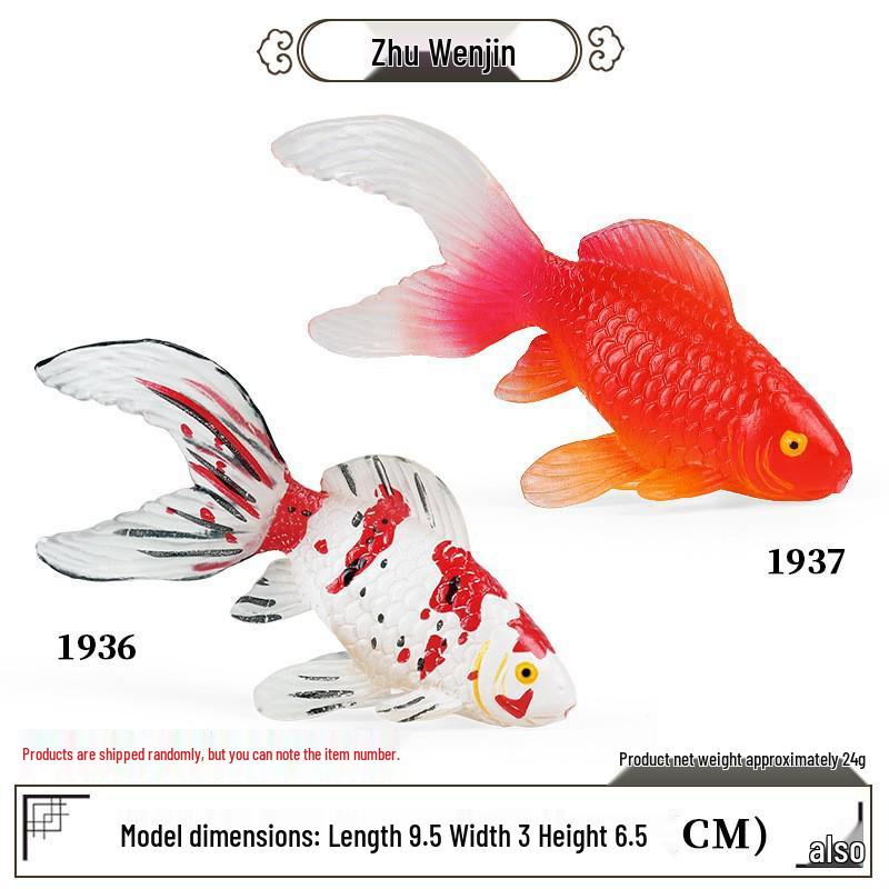 Marine Animal Simulation Model Figures: Shark, Dolphin, Hammerhead, Crab, Squid, Starfish for Kids' Education