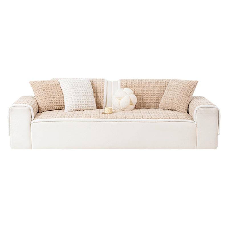 Thickened Sofa Cover Autumn Winter New Soft Cream Style Heat Retention Warm Fixed Non-Slip Durable Cushion One-Piece Sofa Cover