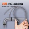 Drain Auger 25Ft, Plumbing Snake Auto Feed, Plumbers Snake with Drill Attachment, Pipe Snake Drain Clog Remover for Kitchen Bathroom Shower Sink with