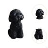 Köpek Minyatür Figürin Araba Gösterge Paneli Dekorasyonu Sanat El Sanatları Reçine Yaratıcı Masaüstü Süsü için
