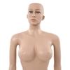 Vidaxl Schaufensterpuppe Damen mit Glasfuß, Beige, 180 cm