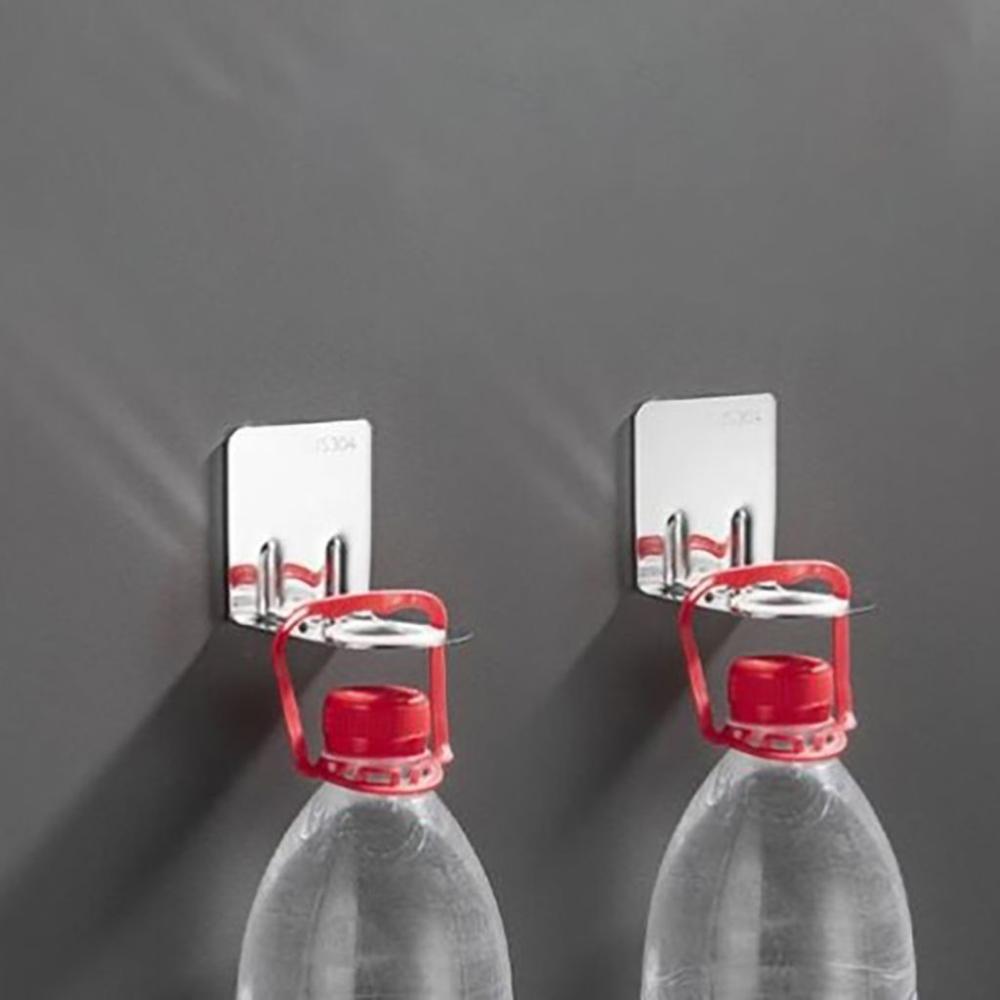 Shelves Stainless Steel Wall Mounted Bottle Holder Shower Rack Matel Hook Shampoo Organizer