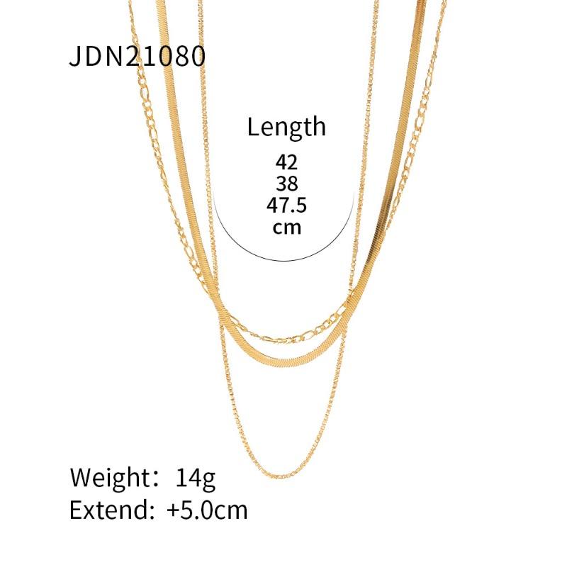 Retro Minimalist Unique High-end Gold-plated Cool Style Multi-layered Necklace for Women, A Niche Accessory for The Petite.