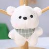New Cute Plaid Scarf Bear Cartoon Plush Key Pendant Bear Animal Ornament Bag Accessories