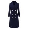 Troloman Elegant Retro Double-Breasted Suit Dress