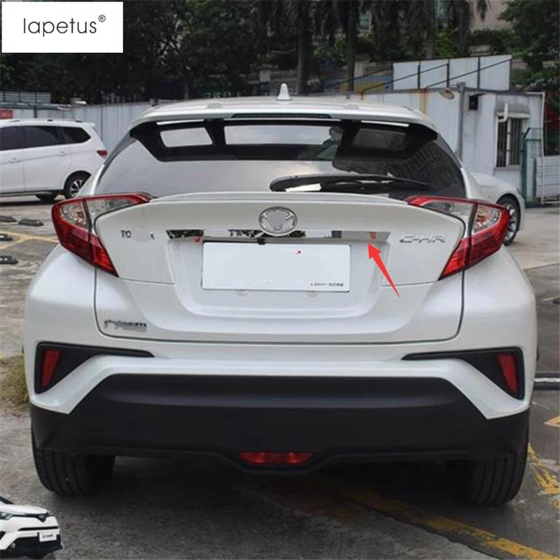 Car Rear Trunk Tail Gate Back Door Strip Decoration Cover Trim Fit For Toyota C-HR CHR 2016 -  Stainless Steel Accessories