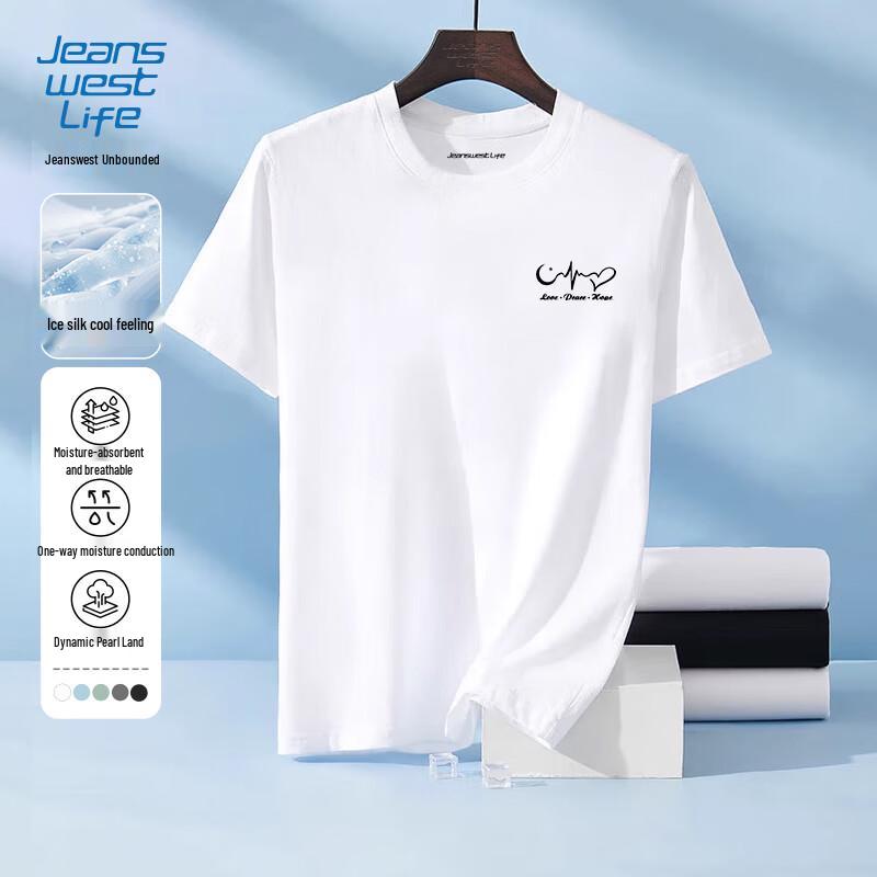 Мужская охлаждающая графическая футболка-поло Jeanswest 5XL