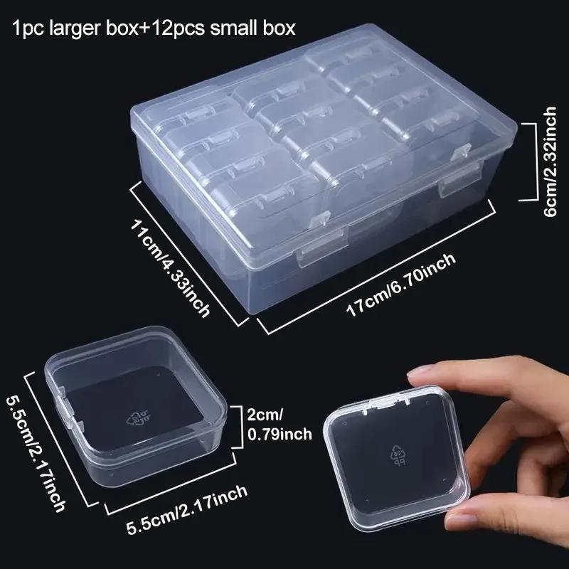 

Ящик для хранения вышитых алмазных картин своими руками, контейнер для хранения украшений из страз и мозаики для нейл-арта, многофункциональный ящик для хранения