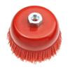 1PC 100mm M14 Cup Nylon Abrasive Brush Wheel P80 Pile Polymer Abrasive Grinder Tool 3" 4" 5