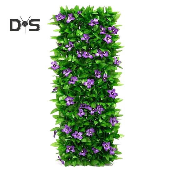 

Расширяющиеся панели для садовых цветов, искусственные растения, реалистичные, яркие, устойчивые к ультрафиолетовому излучению, экранирующие искусственные растения 40cm фиолетовый