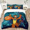 3pcs Halloween Tigger Bedding Set Includes Quilt Cover and Pillowcases, Suitable for All Seasons B039