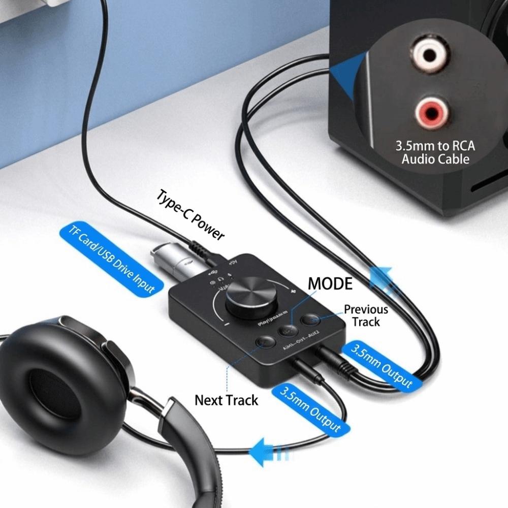 One-Key Volume Control Knob 2 In 1 Multimedia PC Speaker USB Volume Controller PC Use