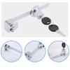 2Pcs Sliding Closet Showcases Security Lock with Key Glass Door Lock Replacement Ratchets Lock Easily To Install