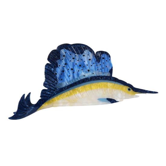 Durable Acetate Hair Clamps Sea Animals Claw Clip for Women, Elegant Ocean Theme Hairpin, Cute Marine Life Clips Lightweight Fish/Turtle/Conch/Octopus